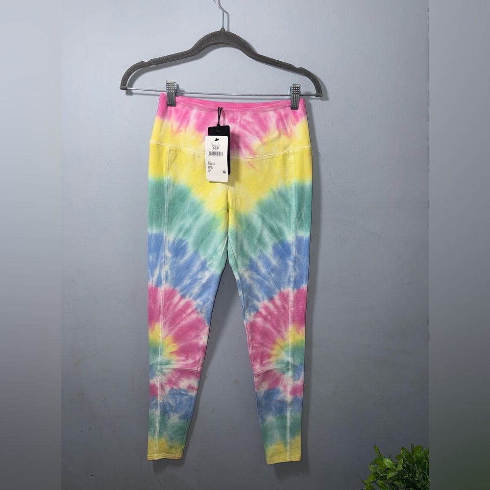 Chaser Women’s Tie Dye Long Leggings Size XS NWT artsy colorful